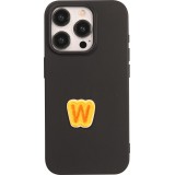 Sticker Aufkleber für Handy/Tablet/Computer 3D gestickt - Mini Lettre W