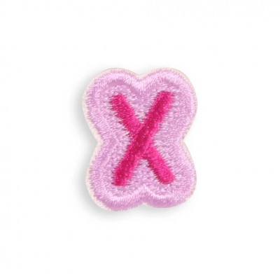 Sticker Aufkleber f&uuml;r Handy/Tablet/Computer 3D gestickt - Mini Lettre X