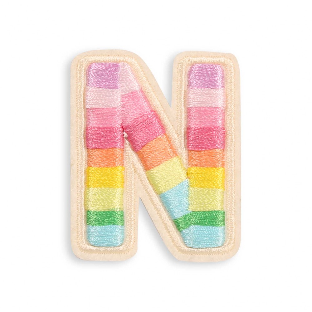 Sticker Aufkleber für Handy/Tablet/Computer 3D gestickt - Lettre N