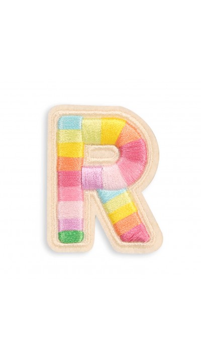 Autocollant sticker pour t&eacute;l&eacute;phone/tablette/ordinateur brod&eacute; en 3D - Lettre R