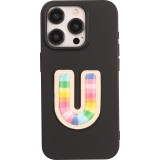 Sticker Aufkleber für Handy/Tablet/Computer 3D gestickt - Lettre U