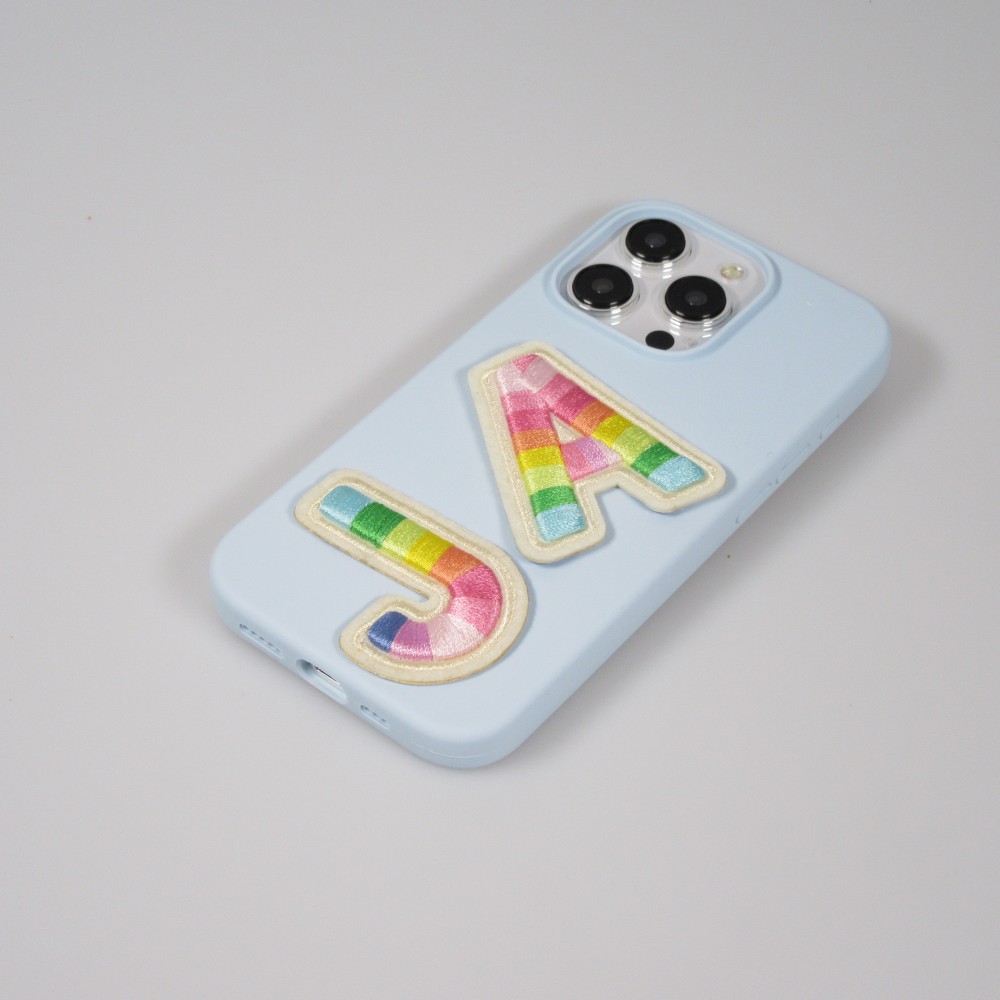 Sticker Aufkleber für Handy/Tablet/Computer 3D gestickt - Lettre X