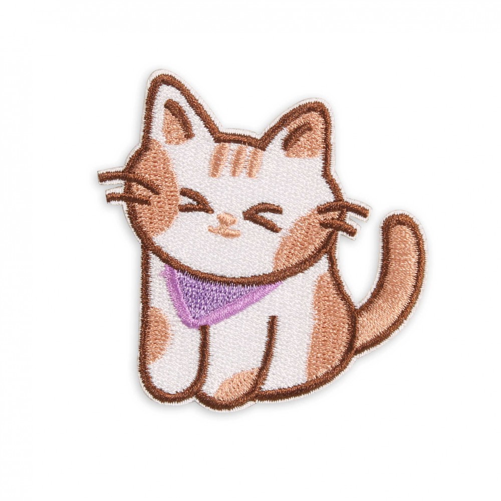 Sticker Aufkleber für Handy/Tablet/Computer 3D gestickt - Kleine süsse Katze