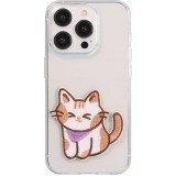 Sticker Aufkleber für Handy/Tablet/Computer 3D gestickt - Kleine süsse Katze