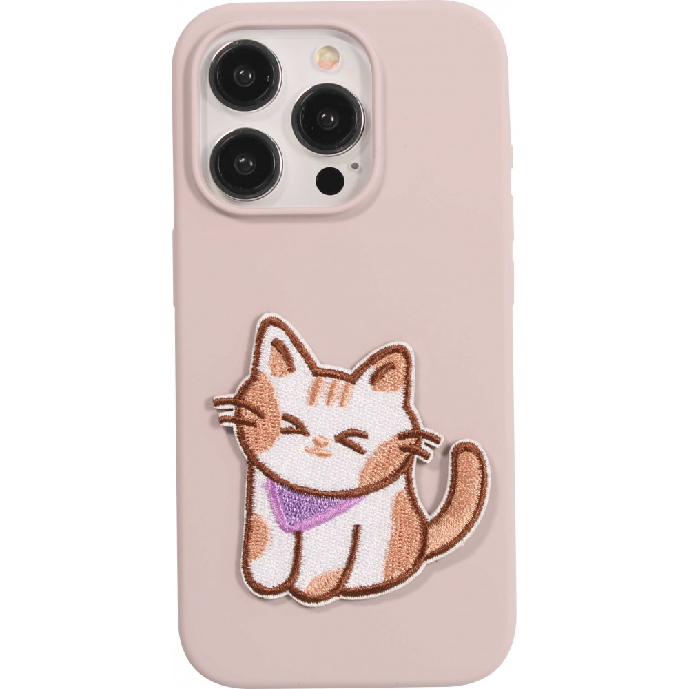 Sticker Aufkleber für Handy/Tablet/Computer 3D gestickt - Kleine süsse Katze