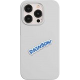 Sticker Aufkleber für Handy/Tablet/Computer 3D gestickt - Rainbow blauer Text