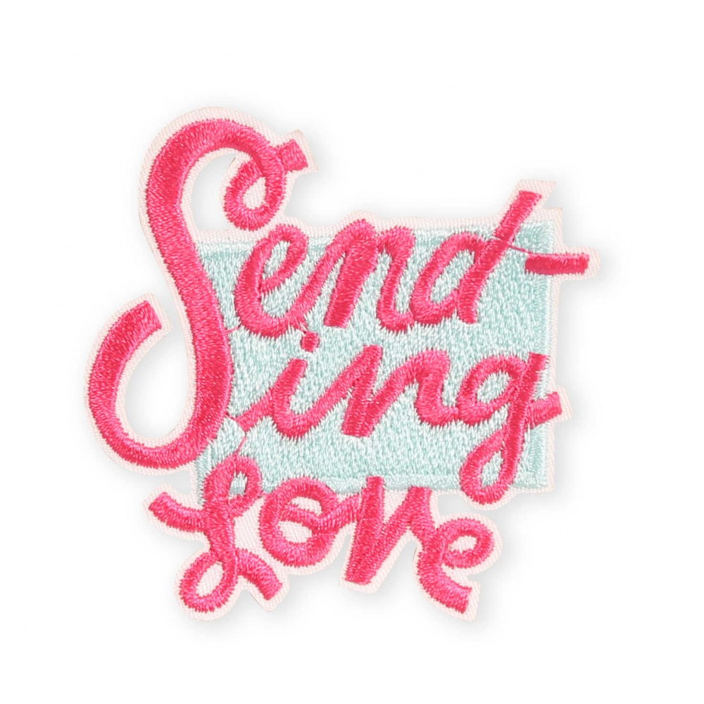 Sticker Aufkleber für Handy/Tablet/Computer 3D gestickt - Sending love