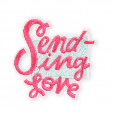 Sticker Aufkleber für Handy/Tablet/Computer 3D gestickt - Sending love