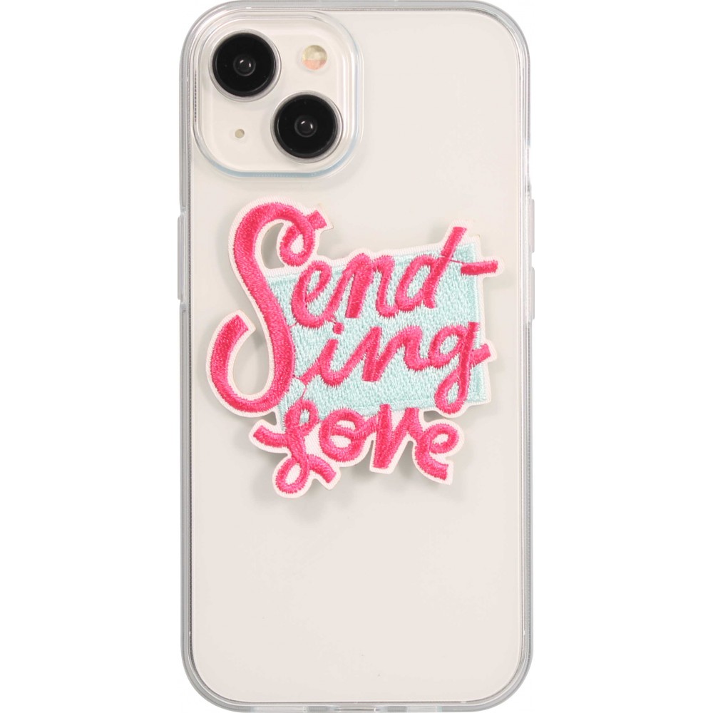 Sticker Aufkleber für Handy/Tablet/Computer 3D gestickt - Sending love