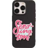 Sticker Aufkleber für Handy/Tablet/Computer 3D gestickt - Sending love