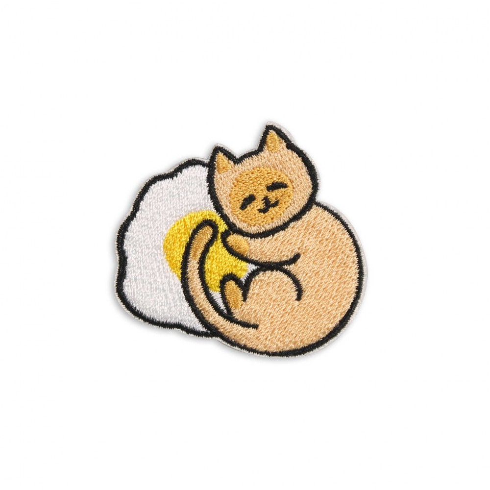 Autocollant sticker pour téléphone/tablette/ordinateur brodé en 3D - Sleeping Cat on Cloud