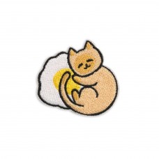 Autocollant sticker pour téléphone/tablette/ordinateur brodé en 3D - Sleeping Cat on Cloud