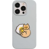 Autocollant sticker pour téléphone/tablette/ordinateur brodé en 3D - Sleeping Cat on Cloud