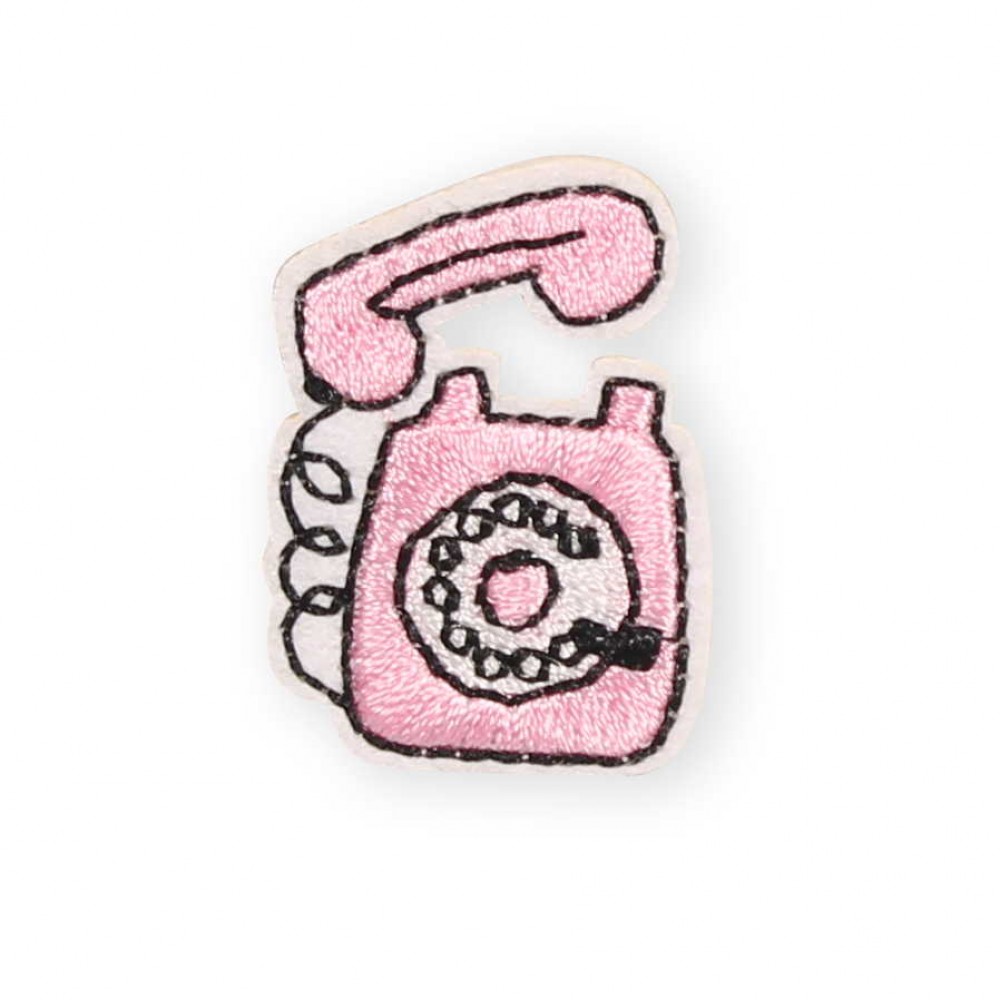 Autocollant sticker pour téléphone/tablette/ordinateur brodé en 3D - Téléphone vintage