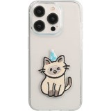 Autocollant sticker pour téléphone/tablette/ordinateur brodé en 3D - The party cat