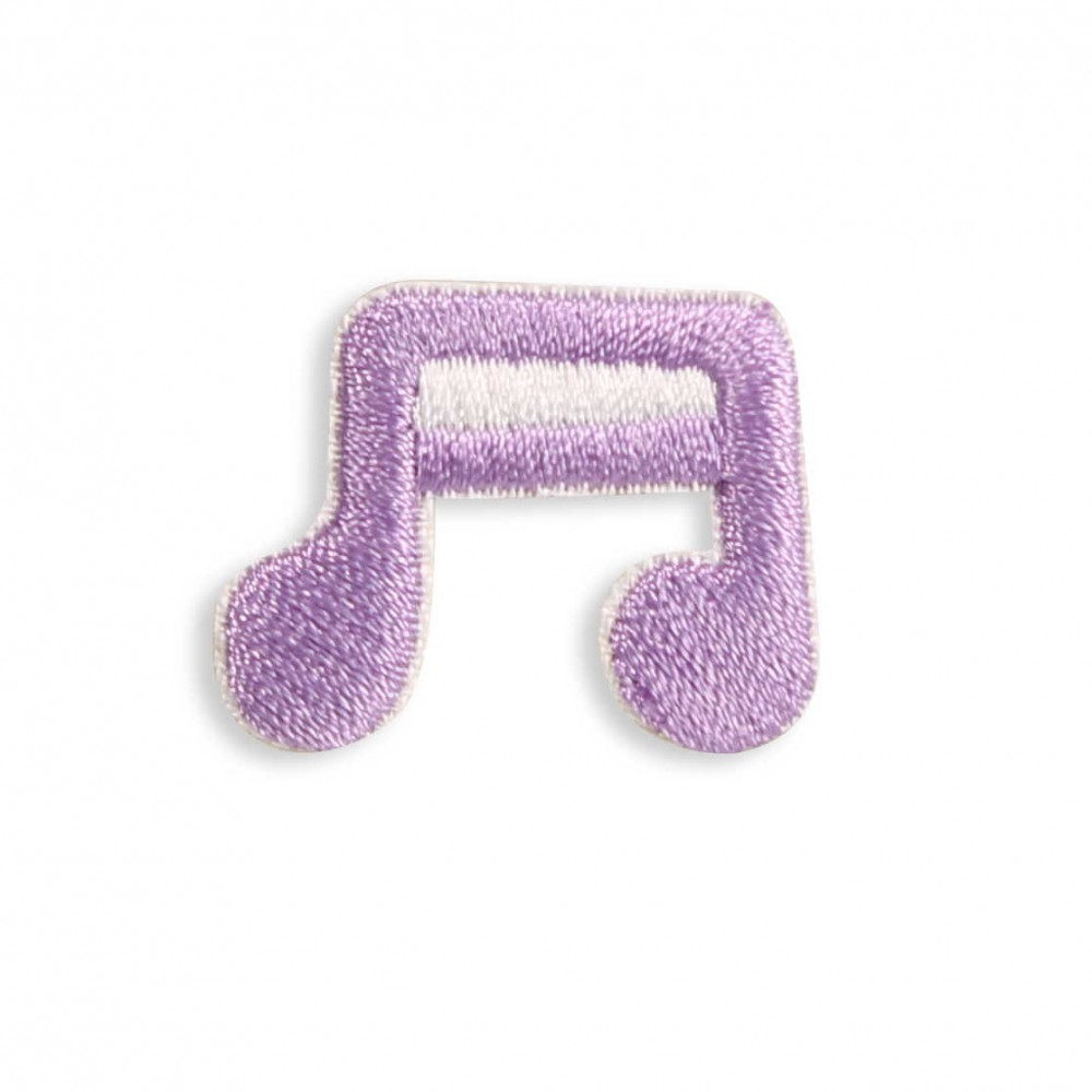 Sticker Aufkleber für Handy/Tablet/Computer 3D gestickt - Violet music note