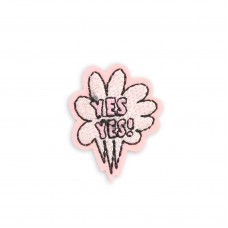 Autocollant sticker pour téléphone/tablette/ordinateur brodé en 3D - Yes yes !