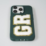 Sticker Aufkleber für Handy/Tablet/Computer 3D gestickt Weiss - Buchstabe S