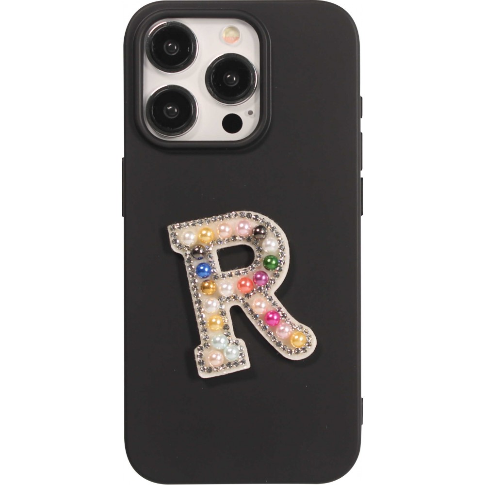 Sticker Aufkleber für Handy/Tablet/Computer 3D Pearls Regenbogen - Buchstabe R