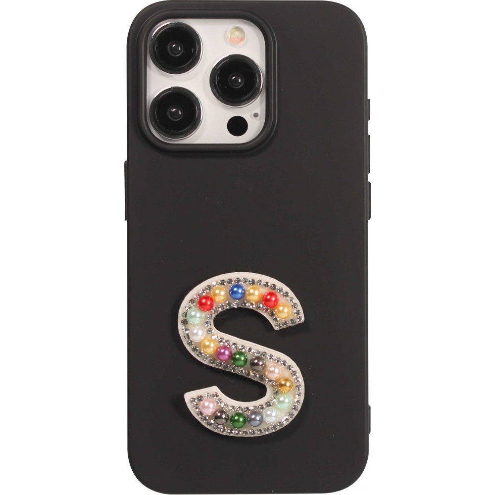 Sticker Aufkleber für Handy/Tablet/Computer 3D Pearls Regenbogen - Buchstabe S