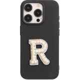 Sticker Aufkleber für Handy/Tablet/Computer 3D Pearls weiss - Buchstabe R