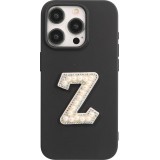 Sticker Aufkleber für Handy/Tablet/Computer 3D Pearls weiss - Buchstabe Z