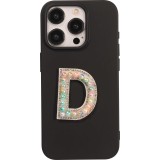 Sticker Aufkleber für Handy/Tablet/Computer 3D Pearls Multifarben - Buchstabe D