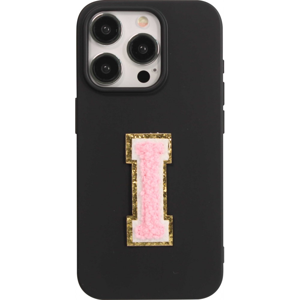 Sticker Aufkleber für Handy/Tablet/Computer 3D gestickt Hellrosa - Buchstabe I