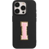 Sticker Aufkleber für Handy/Tablet/Computer 3D gestickt Hellrosa - Buchstabe I