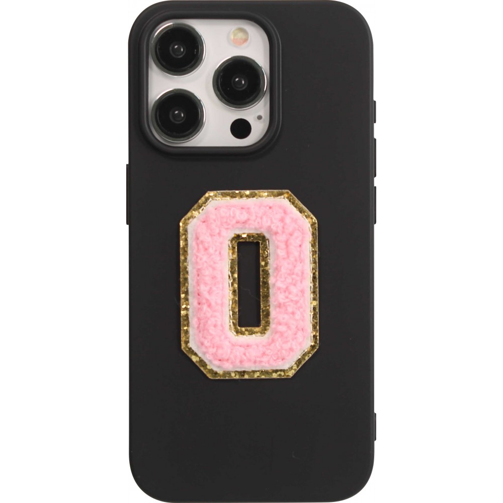 Sticker Aufkleber für Handy/Tablet/Computer 3D gestickt Hellrosa - Buchstabe o