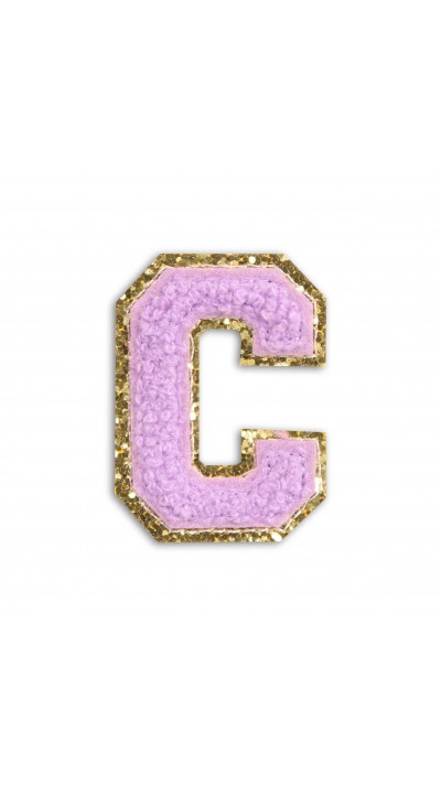 Sticker Aufkleber für Handy/Tablet/Computer 3D gestickt Violett - Buchstabe C Sticker Aufkleber für Handy/Tablet/Computer 3D gestickt Violett - Buchstabe C