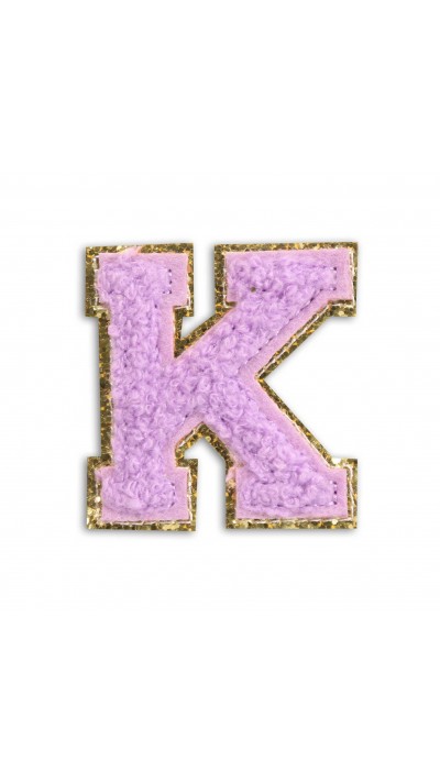 Sticker Aufkleber für Handy/Tablet/Computer 3D gestickt Violett - Buchstabe K Sticker Aufkleber für Handy/Tablet/Computer 3D gestickt Violett - Buchstabe K