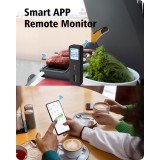 BFOUR Smart Bluetooth Thermomètre à viande BF-30 Eco-Friendly Batterie Li-Ithium Ecran LCD + APP