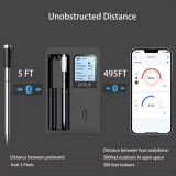 BFOUR Smart Bluetooth doppel Fleisch Thermometer BF-40 Eco-Friendly Li-Ithium Akku LCD Display + APP