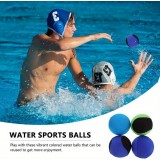 Balle d'eau rebondissante durable en caoutchouc pour piscine plage été - Bleu/jaune