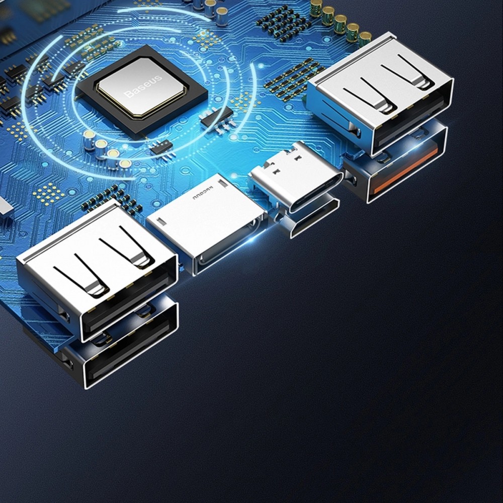 Baseus Amblight Powerbank 65W 30000mAh tragbare Ladeger&auml;t - Schwarz