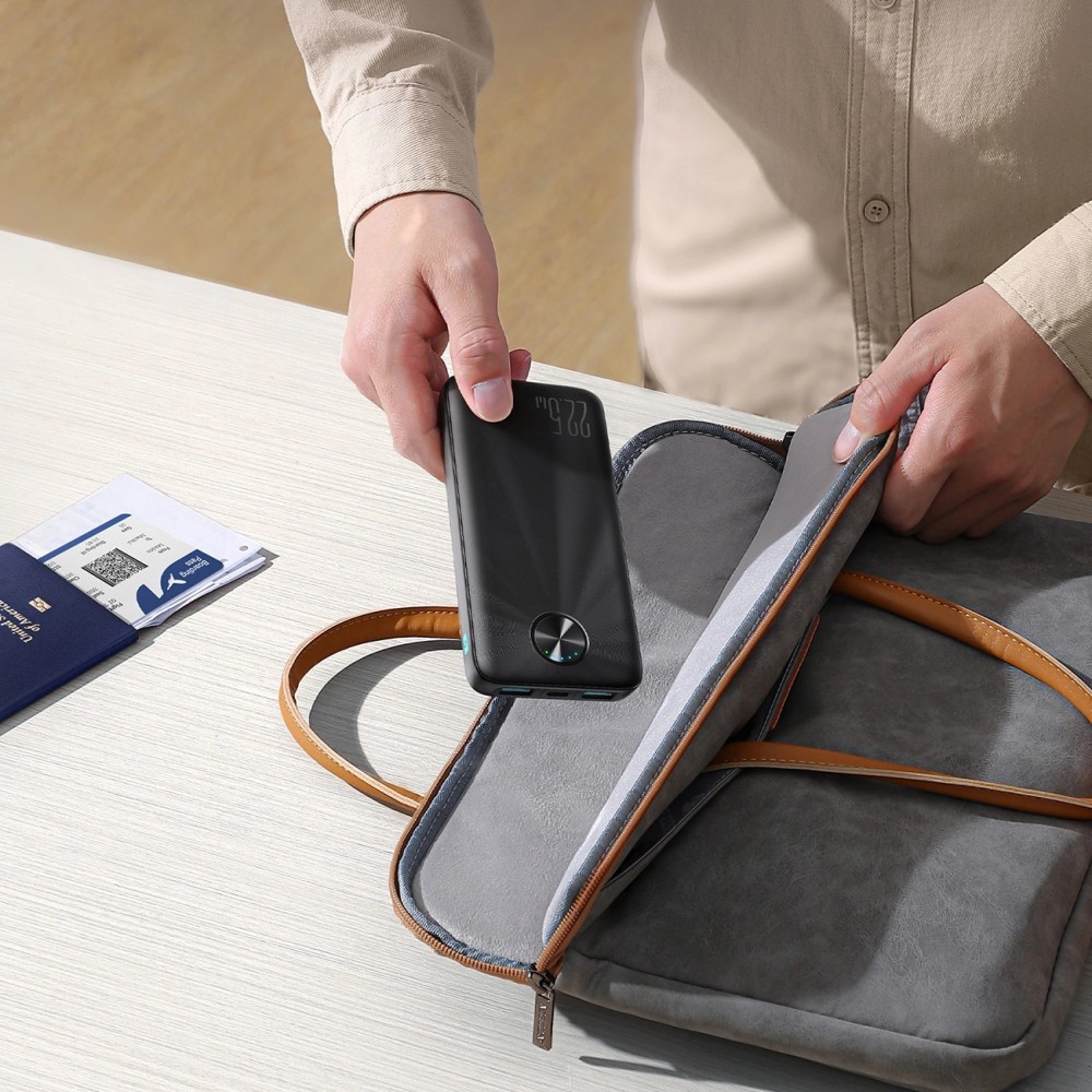 Powerbank Joyroom JR-PBF15 10000mAh USB-C USB-A 22.5W tragbare Ladeger&auml;t - Schwarz