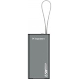 Wozinsky K65+ Power Bank 30000mAh 65W - Externe Batterie mit 2x USB-C und 1x USB-A Schnellladung - Schwarz