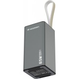 Wozinsky K65+ Power Bank 30000mAh 65W - Externe Batterie mit 2x USB-C und 1x USB-A Schnellladung - Schwarz