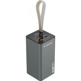 Wozinsky K65+ Power Bank 30000mAh 65W - Externe Batterie mit 2x USB-C und 1x USB-A Schnellladung - Schwarz