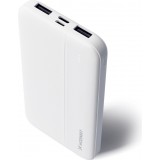 Wozinsky 10000mAh Power Bank Externe Li-Po USB-A / USB-C / Micro USB - Weiss