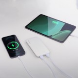 Wozinsky 10000mAh Power Bank Externe Li-Po USB-A / USB-C / Micro USB - Weiss
