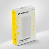 Wozinsky 10000mAh Power Bank Externe Li-Po USB-A / USB-C / Micro USB - Weiss