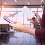 Wozinsky 10000mAh Power Bank Externe Li-Po USB-A / USB-C / Micro USB - Weiss