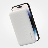 Wozinsky 10000mAh Power Bank Externe Li-Po USB-A / USB-C / Micro USB - Weiss