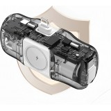 Wozinsky WF16-YCS 5000mAh 15W USB-C Mini Powerbank mit integriertem USB-C Kabel und Apple Watch Ladegerät - Weiss