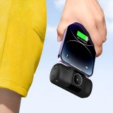 Wozinsky WF16-YCS 5000mAh 15W USB-C Mini Powerbank mit integriertem USB-C-Kabel und Apple Watch Ladegerät - Schwarz