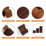 Boîte à montre de luxe et de haute qualité en similicuir et coussin de montre doux - 1 montre - Noir