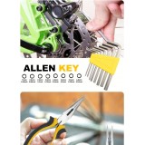 Boîte à outils 25 pièces pratique portable compacte avec les outils essentiels - Jaune