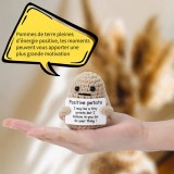 Gute Laune -Positive Potato- lustige & kreative Dekoration für Tage mit schlechter Laune - Beige